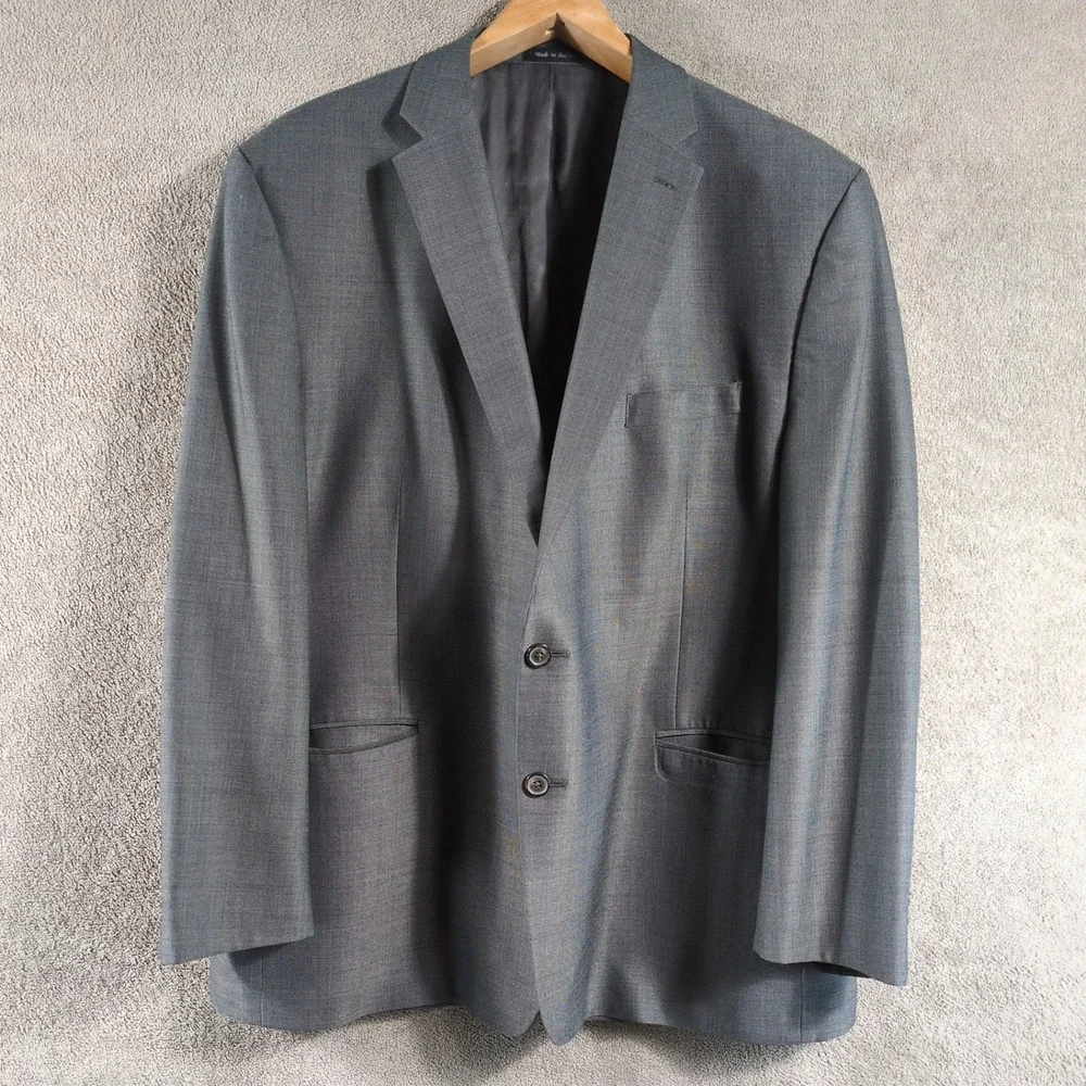 Lauren Ralph Lauren Men Gray Wool Blend‎ Suit Blazer Jacket 52R